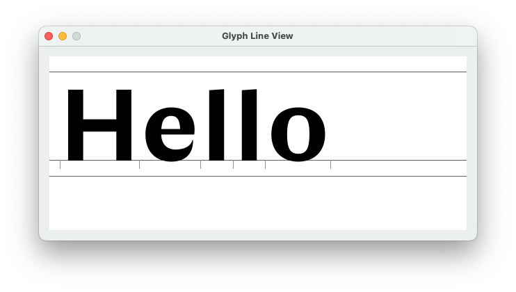 GlyphLineView